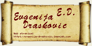 Evgenija Drašković vizit kartica